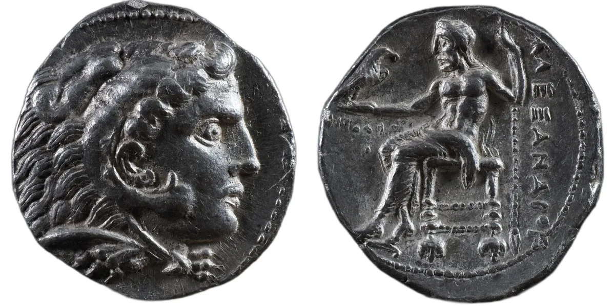 Alexander III AR Tetradrachm, Ake, 325-323 BC, Posthumous, Price 3287