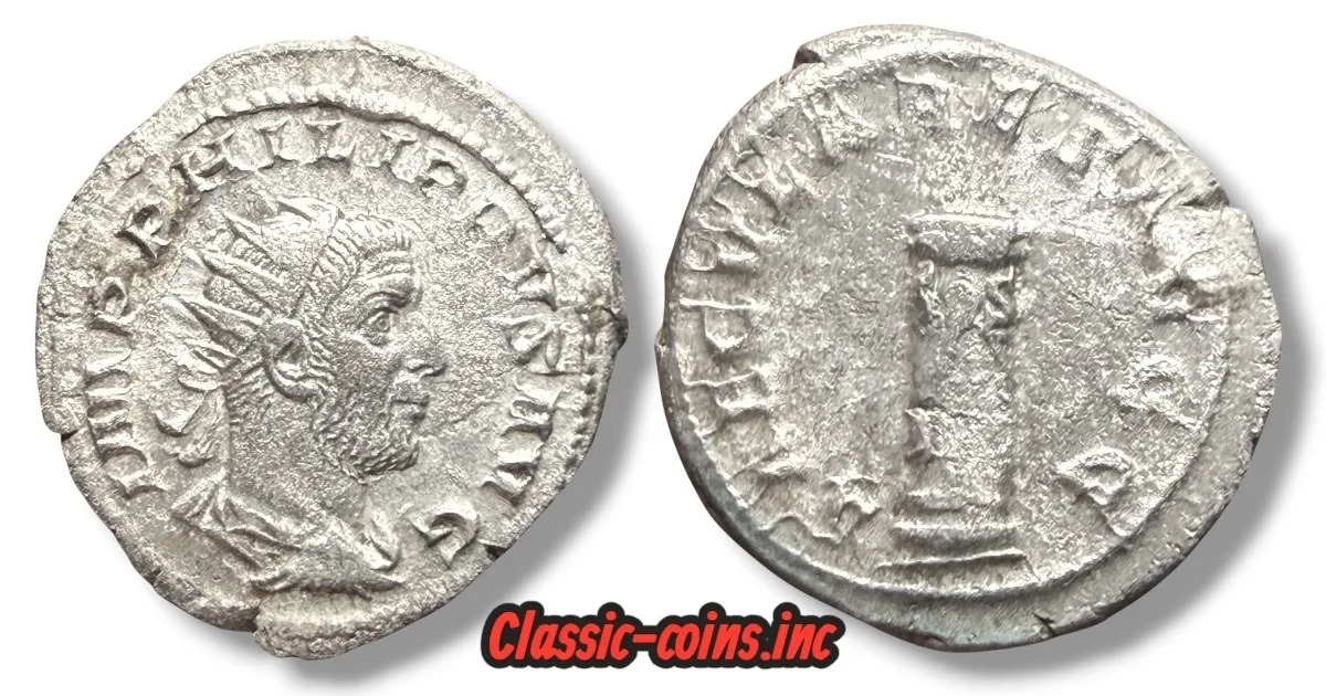 Philip I Arabs. 244-249 AD. AR Antoninianus (3.5g, 23mm). Secular Games issue.