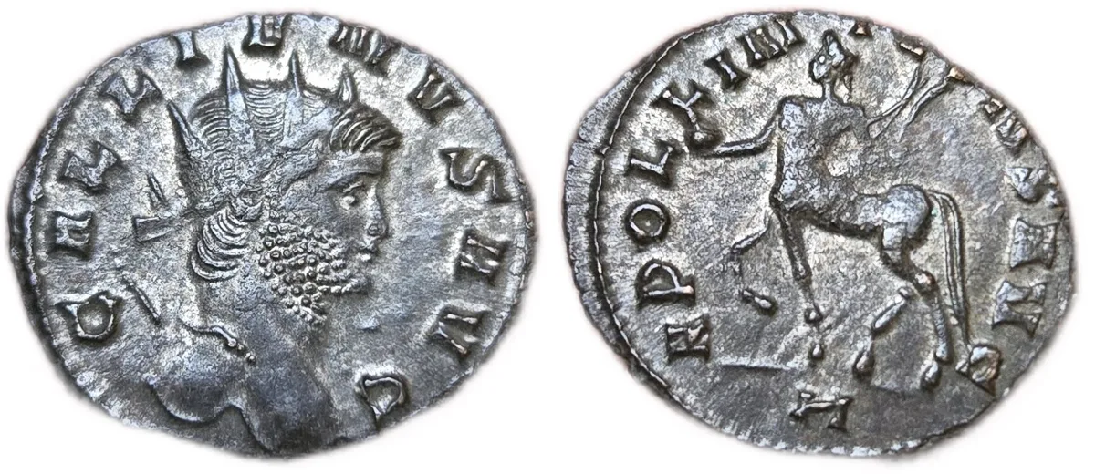 Gallienus - A.D. 267 - - CENTAUR - Silvering Intact