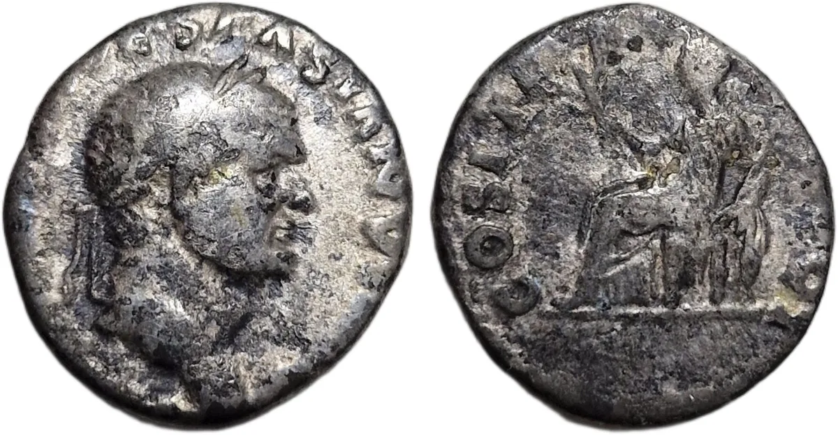 vespasian denarius  69-79 AD
