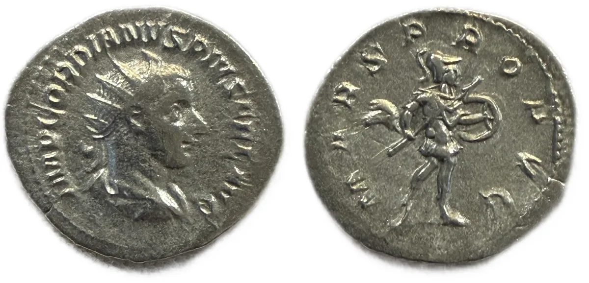 Gordian III, AD 238-244. Silver Antoninianus (22 mm, 3.49 g.). Rome mint,