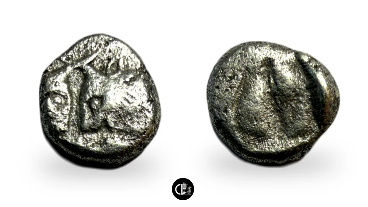 Karia, uncertain mint. AR Obol. Circa 5th century BC - RRRR