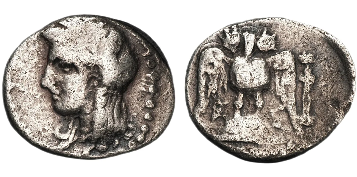PONTOS, Amisos (as Peiraieos). Circa 435-370 BC. AR Siglos (17.5mm, 5.80 g, 3h)