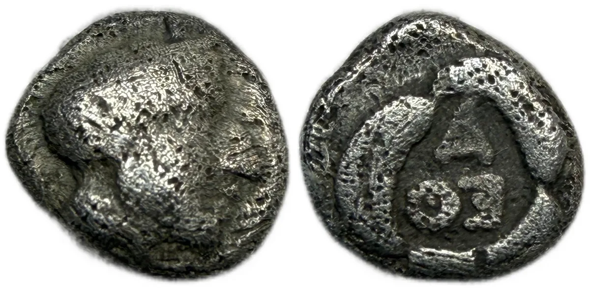 Attica, Athens. AR Hemiobol, 479 - 404 BC