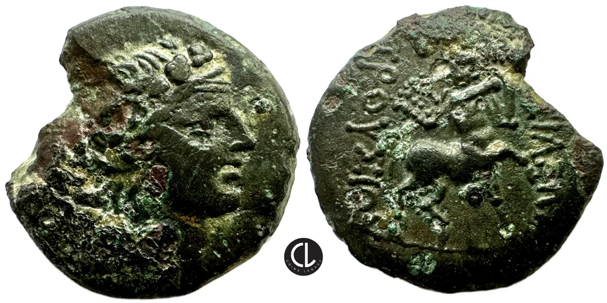 Kings of Bithynia, Prusias II Cynegos, AE Circa 182-149 BC, Nikomedeia Mint, Dionysos / Centaur