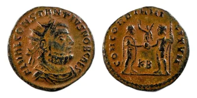 Constantius Chlorus — Radiate, CONCORDIA MILITVM, Cyzicus