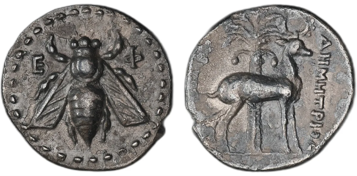 IONIA. Ephesos. Circa 202–150 BC. AR Drachm (18 mm, 3.98 g, 12h),