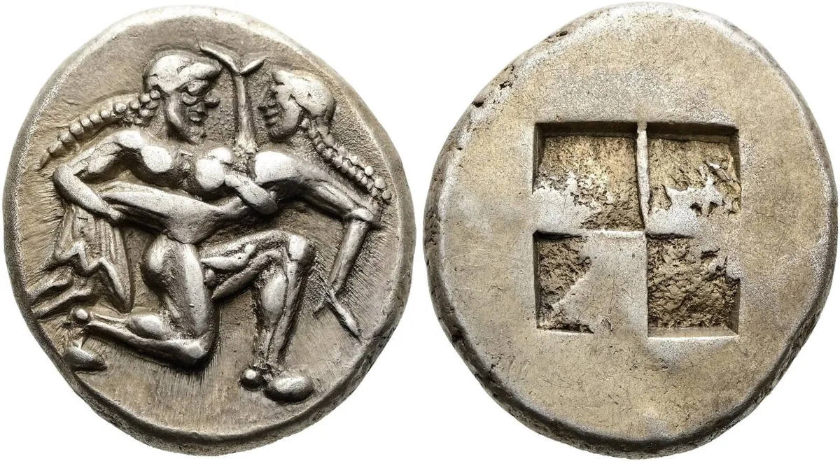 THRACE, Island of Thasos – Silver Stater, late 6th century BC