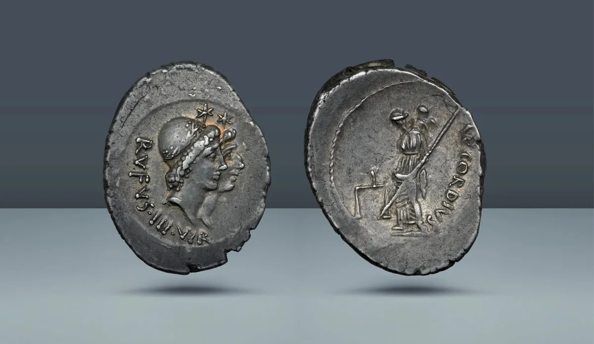 Roman Republic, Mn. Cordius Rufus. Rome, 46 BC