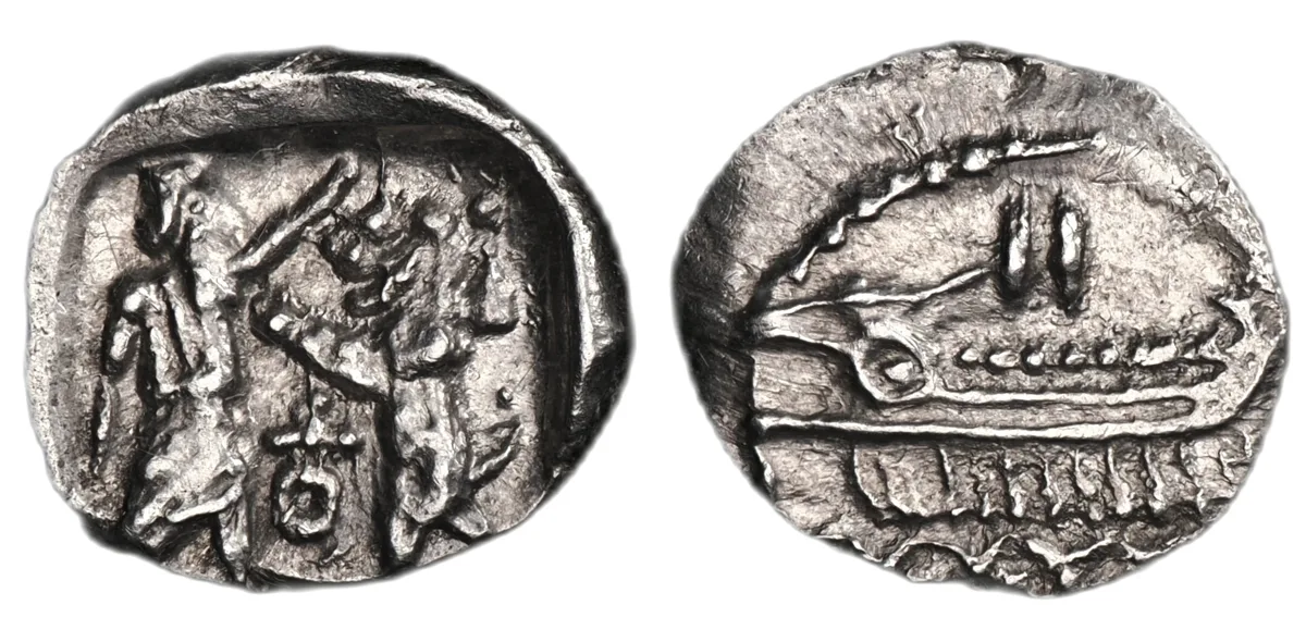 Sidon, Phoenicia, 400 BC, Obol