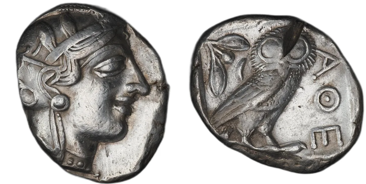 Attica, Athens, AR Tetradrachm, ca. 454-404 BC