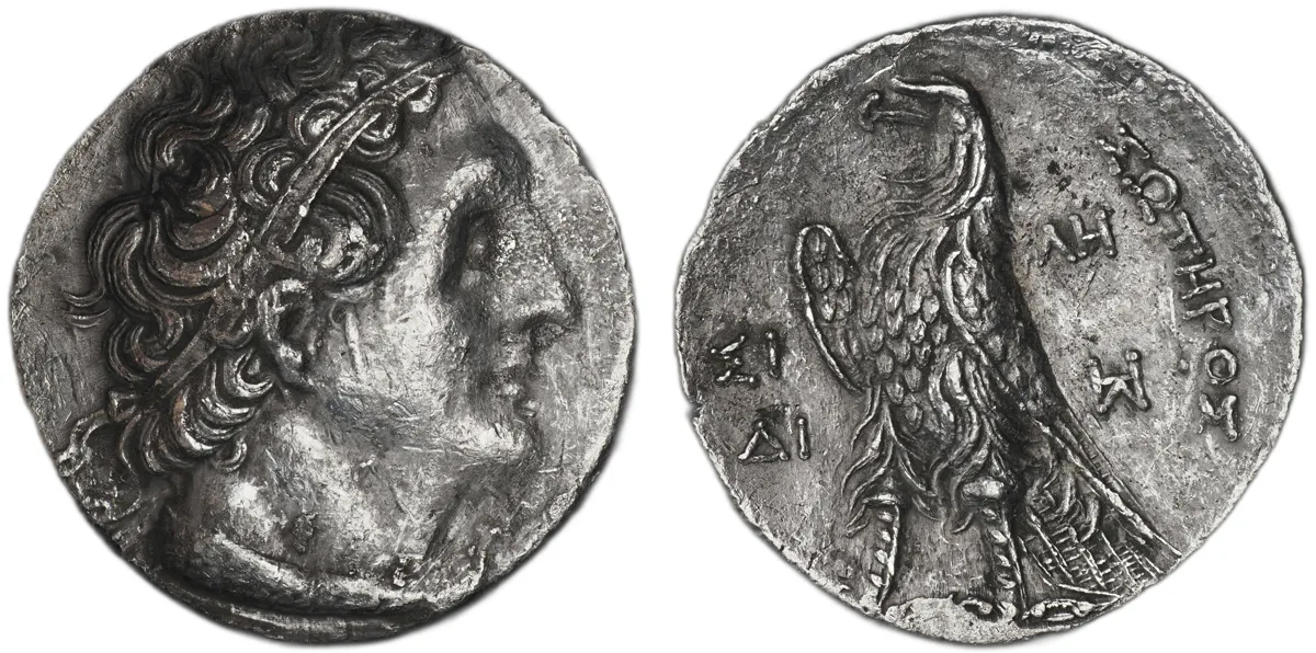 Ptolemaic Kingdom Ptolemy II AR Tetradrachm Sidon 285–246 BC Eagle on bolt