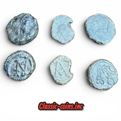 Lot of Three Byzantine AE Nummi of Anastasius I, 491-498 AD
