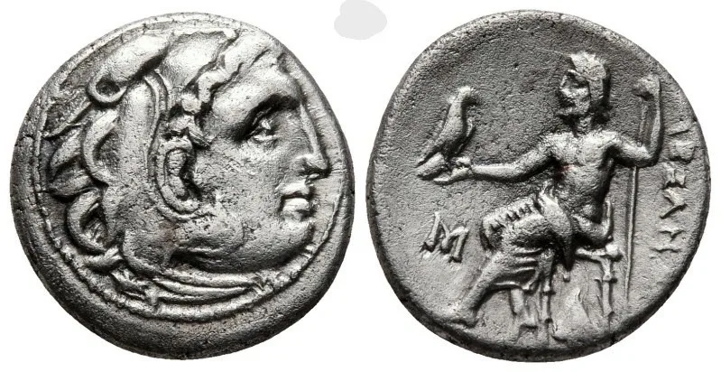 Antigonos I Monophthalmos Drachm AR, 320-301 BC. Kingdom of Macedon, Abydos