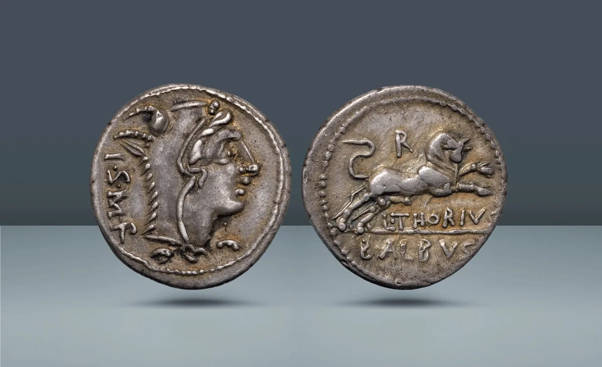 Roman Republic, Italy. L. Thorius Balbus, Rome, c. 105 BC