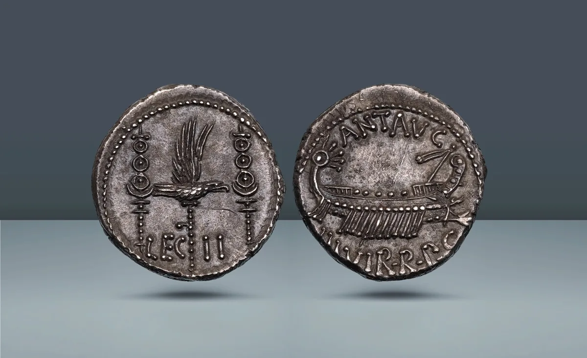 Roman Republic. Marc Antony. Mint moving with M. Antony, c. 32-31 BC