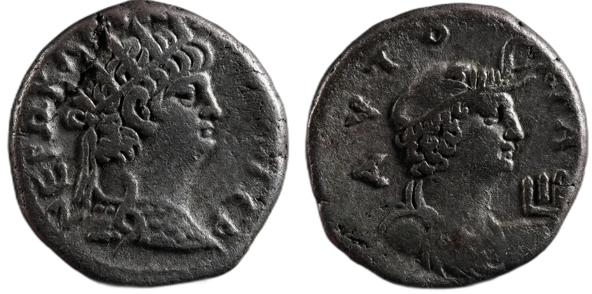 Nero AR Tetradrachm Alexandria Year 12 (AD 65/66) Elephant headdress