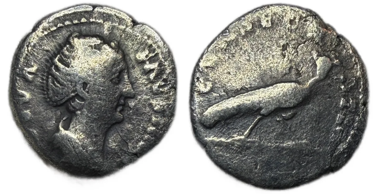 Diva Faustina Senior, died 140/1. Denarius (Silver, 18 mm, 2.91 g), Rome.
