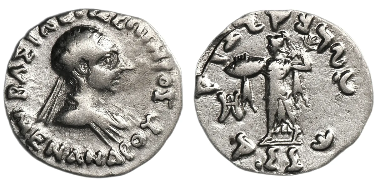 Menander I, 155-130 BC, Drachm