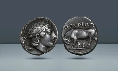 Lucania, Thurium. Signed by the master Phrygillus, c. 420 BC