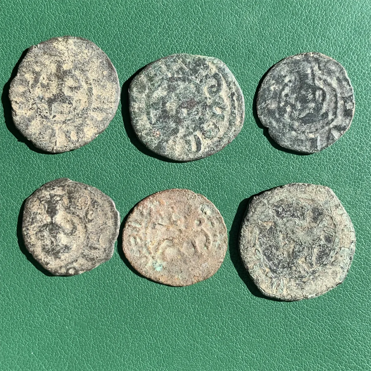 Lot of 6 Cilician Armenia bronze coins