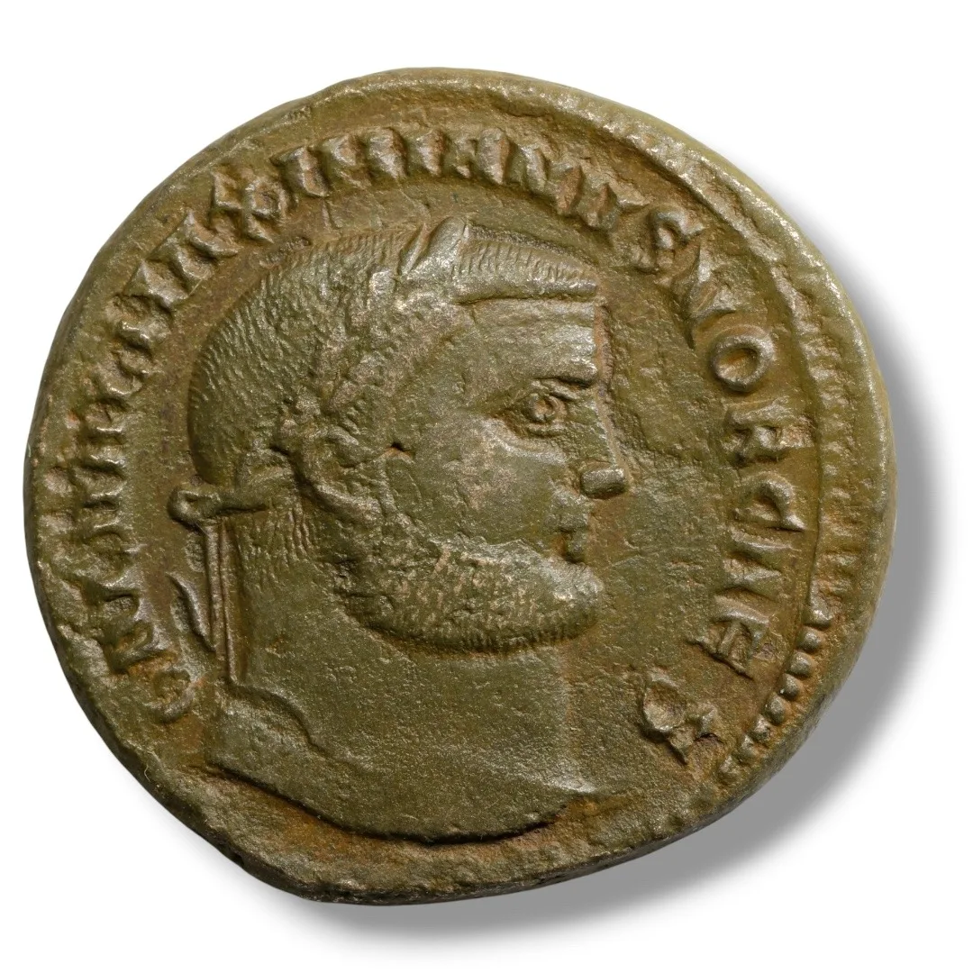 Maximianus Herculius (AD 286-305) AE Follis, Antioch Mint – GENIO POPVLI ROMANI, 26mm, 8.6g – RIC VI 54b var.