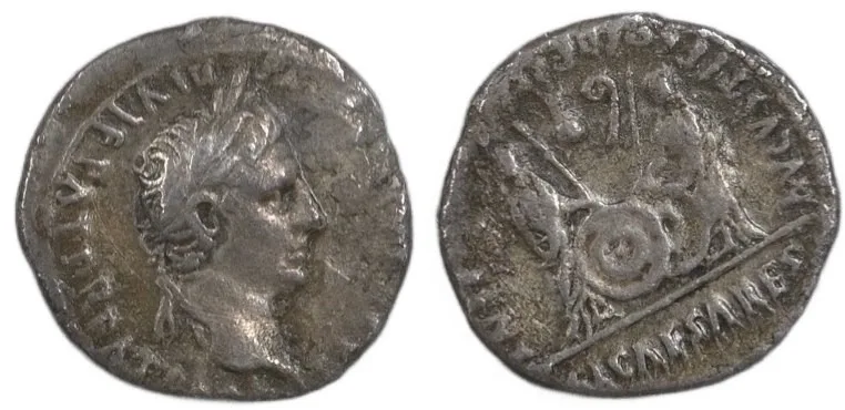 Augustus, 27 BC-AD 14 ROMAN EMPIRE AR Denarius