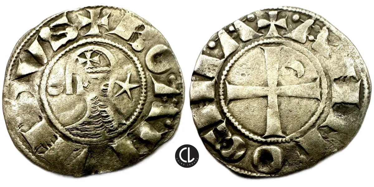 Principality of Antioch, Bohémond III, AR BI Denier, Antioch Mint, 1163-1201 AD