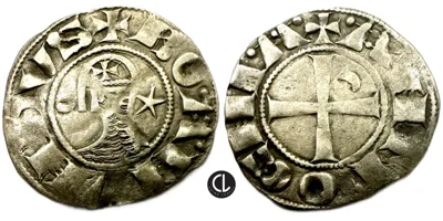 Principality of Antioch, Bohémond III, AR BI Denier, Antioch Mint, 1163-1201 AD
