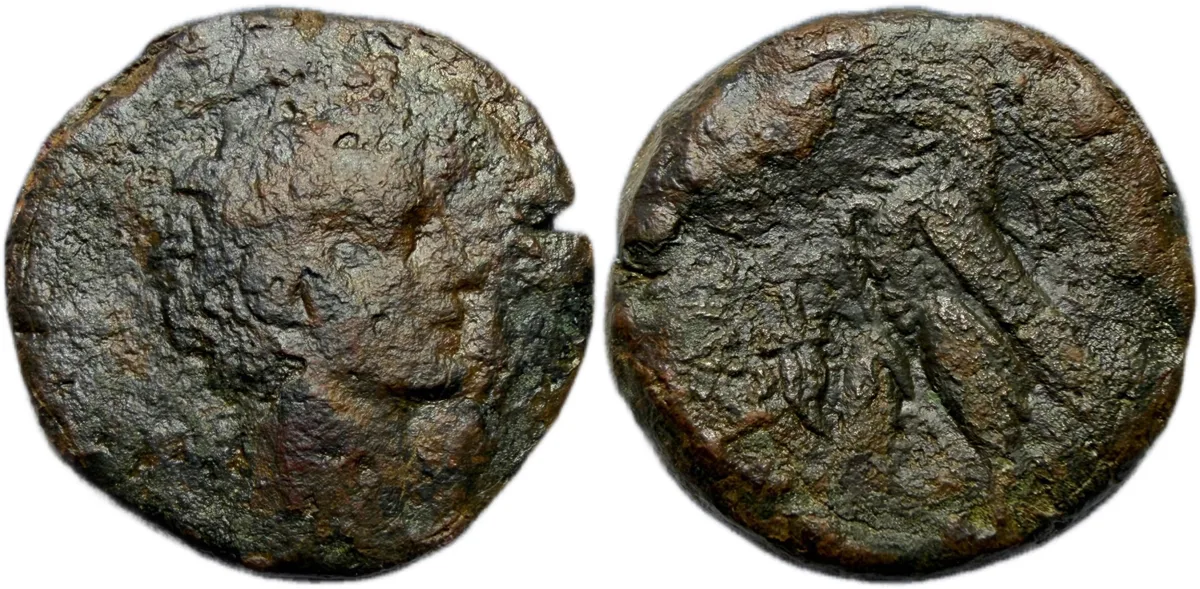 EGYPT, Alexandria. Augustus (Octavian). 80 Drachmai. c. 30-28 BC