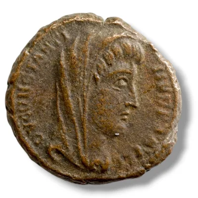 Divus Constantine I – AE4 (2.1g) – VN MR – Antioch – SMANS – RIC VIII 112