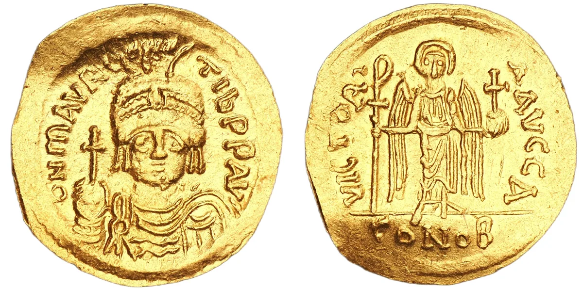 Maurice Tiberius, 582-602. AV Solidus, Constantinople