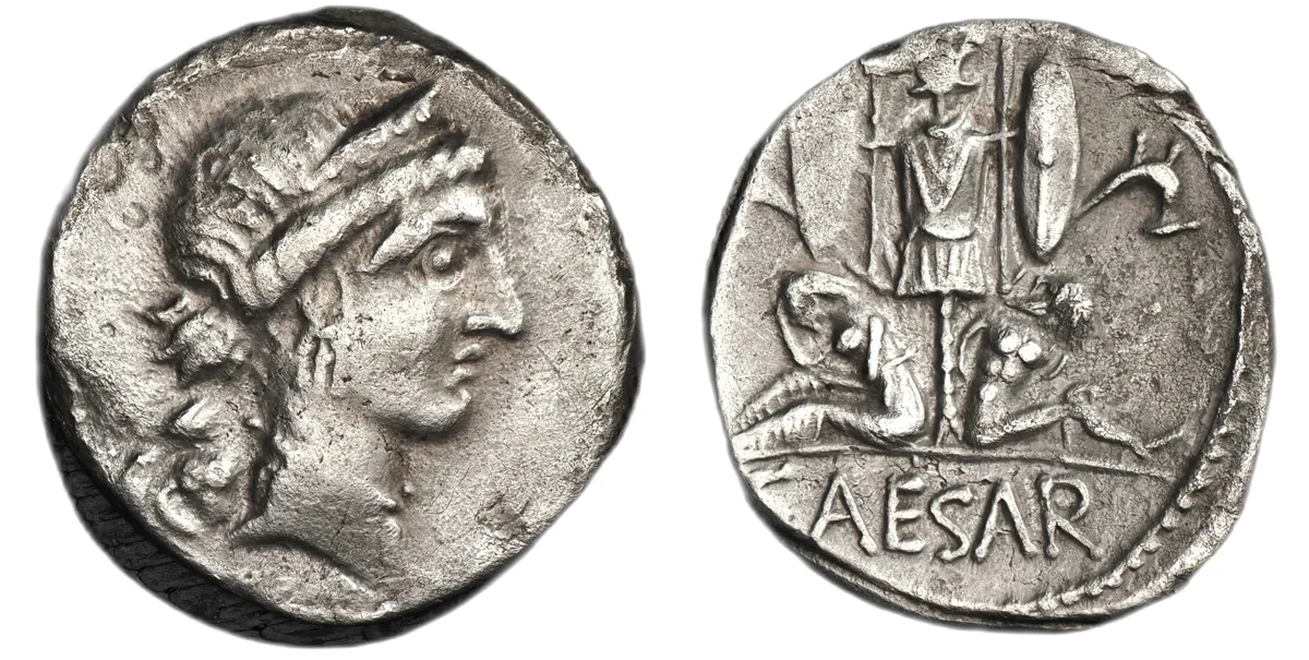 Julius Caesar. 49–44 BC. Silver Denarius