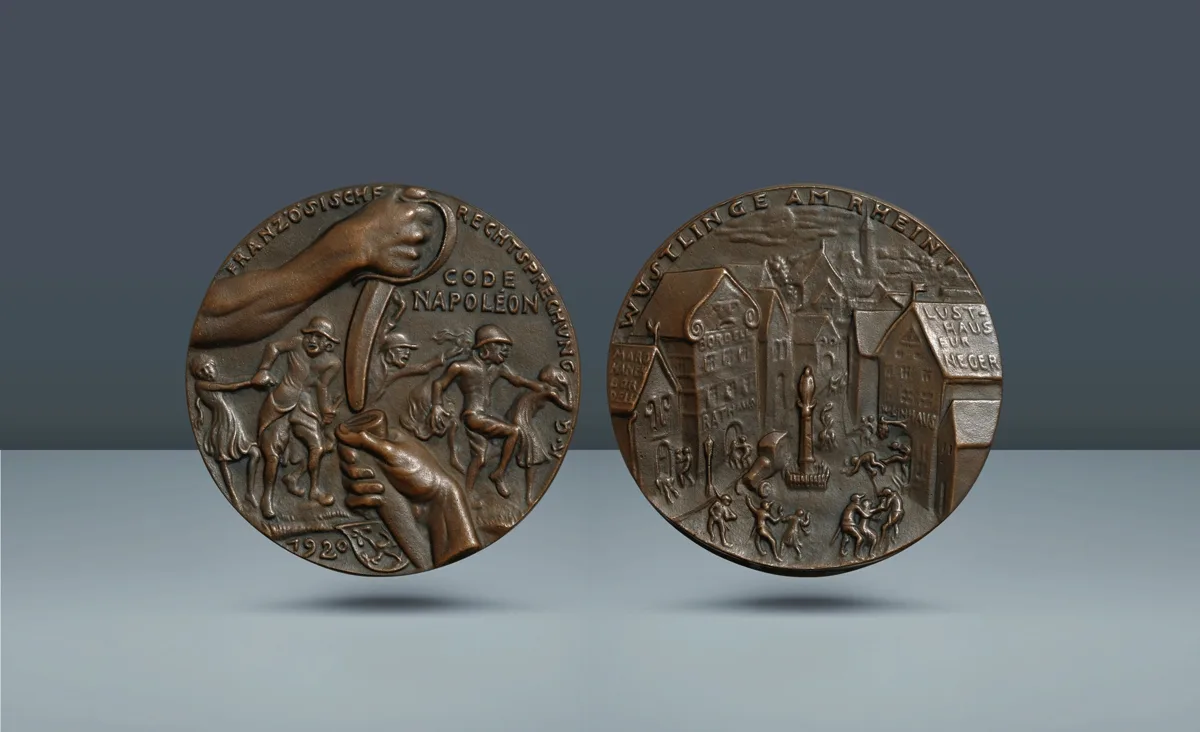 Germany, Weimar Republic. Medal of Karl Goetz. Wilhelm II, 1888-1918, 1920