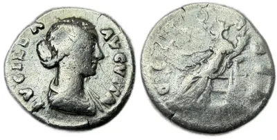 Lucilla Silver Denarius, CONCORDIA reverse