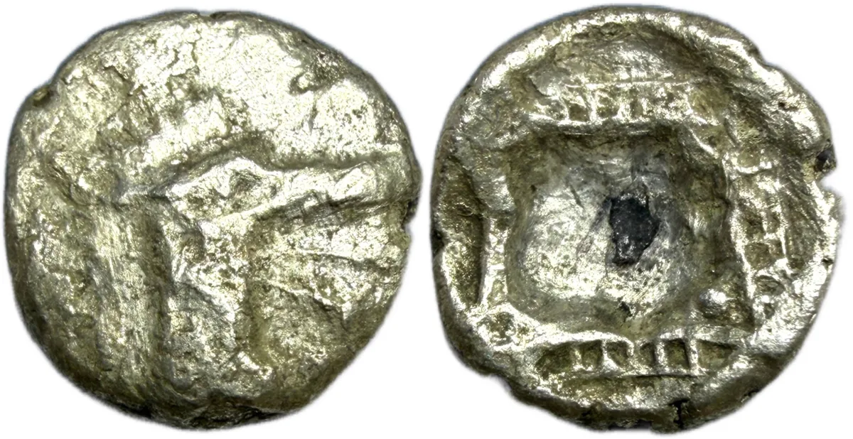 CARIA, Kindya. AR Tetrobol. c. 510-490 BC