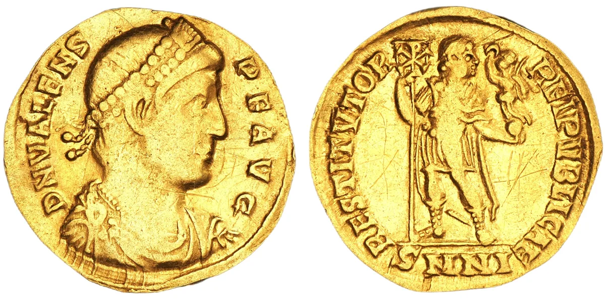 Valens, 364-378. AV Solidus, Nicomedia.
