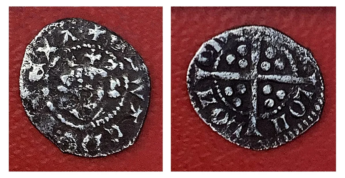 Edward the 1st Farthing, 1272-1307 era silver coin!