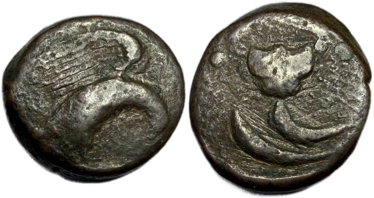 SICILY, Akragas. AE Hexas . c. 415-406 BC.