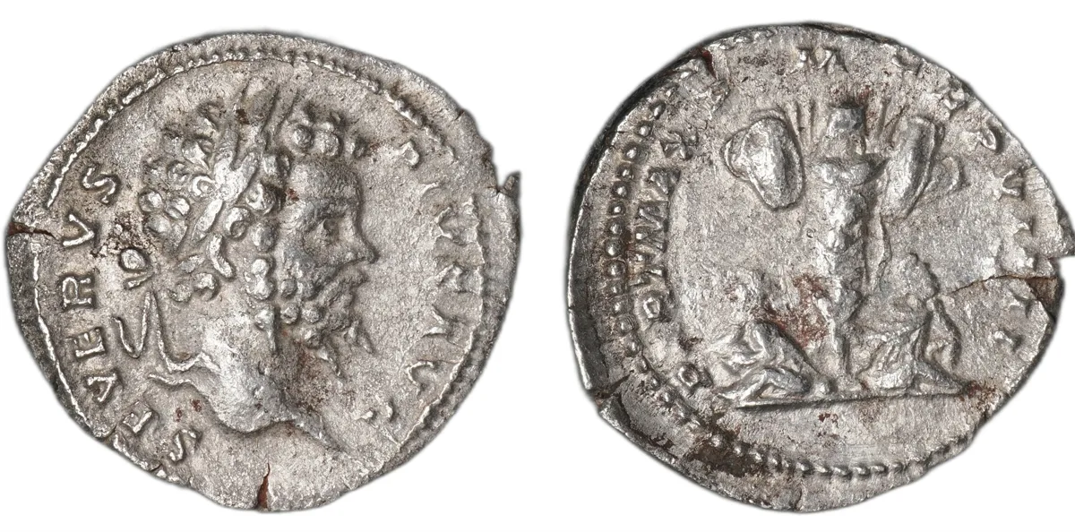 Septimius Severus, denarius, silver, reign 193–211, minted 201