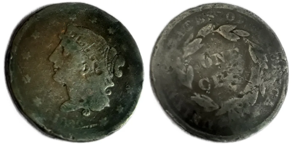 1839 Large Cent Bobby Head