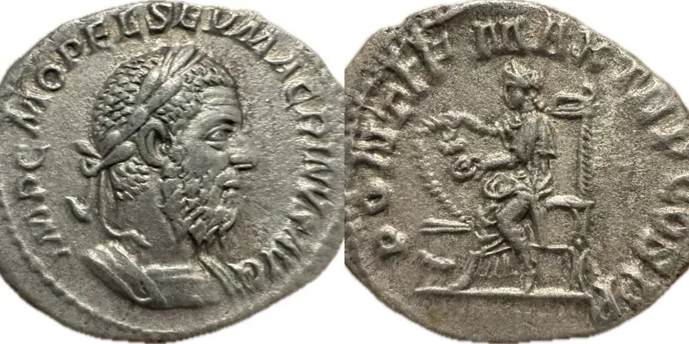 Macrinus denarius RIC 23c (very rare!)