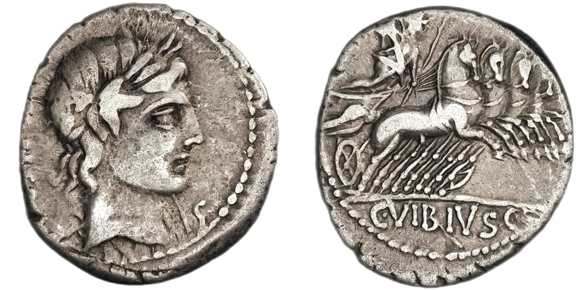 C. Vibius Pansa, 90 BC, Denarius
