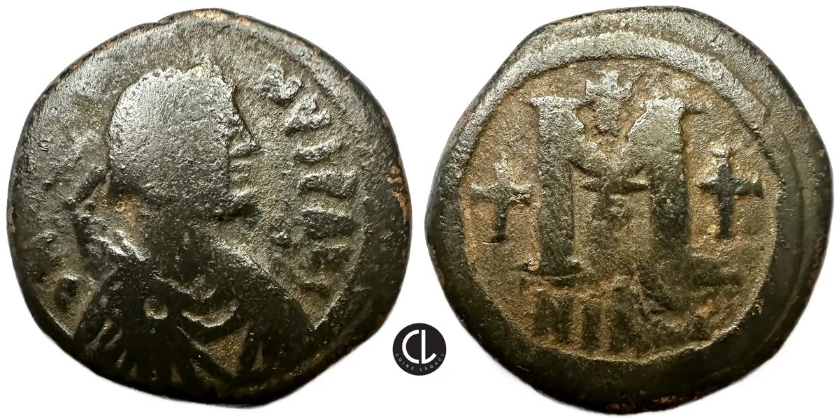 Justin I, Nicomedia Mint, AE 40 Nummi, AD 518-527