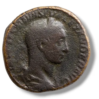 Severus Alexander Æ Sestertius (AD 222-235) – Pax advancing left, Rome mint, AD 226.