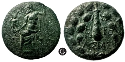 Cilicia, Tarsos, AE Circa 164-27 BC, Zeus / Club