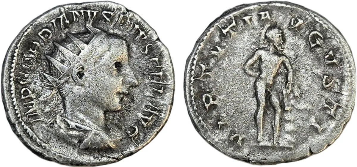 Gordian III - Antoninianus Æ Silver - A.D. 241-243 - RIC # 95