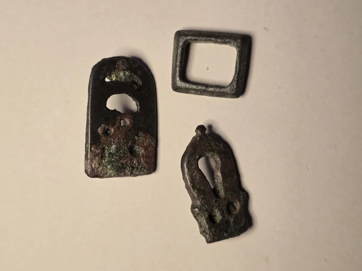 Late Roman to Early Medieval Bronze Buckle & Fitting Group, c. AD 300–1000