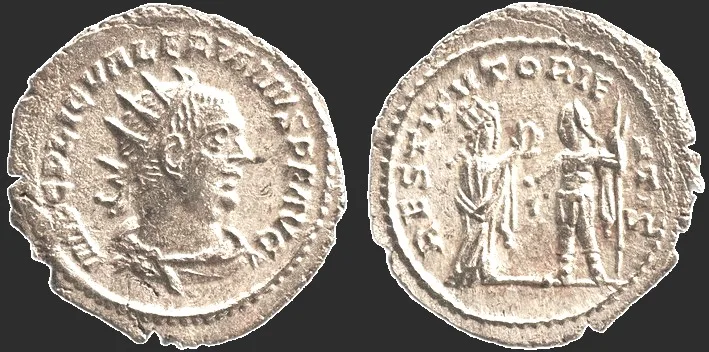 Roman Valerian, 253-260 AD (Struck 255-256 AD) BI 23mm 3.64gm Antoninianus, Antioch mint
