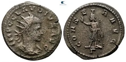 Claudius II Gothicus Antoninianus Æ RIC # 201 A.D. 268 - 270 CONSER AVG